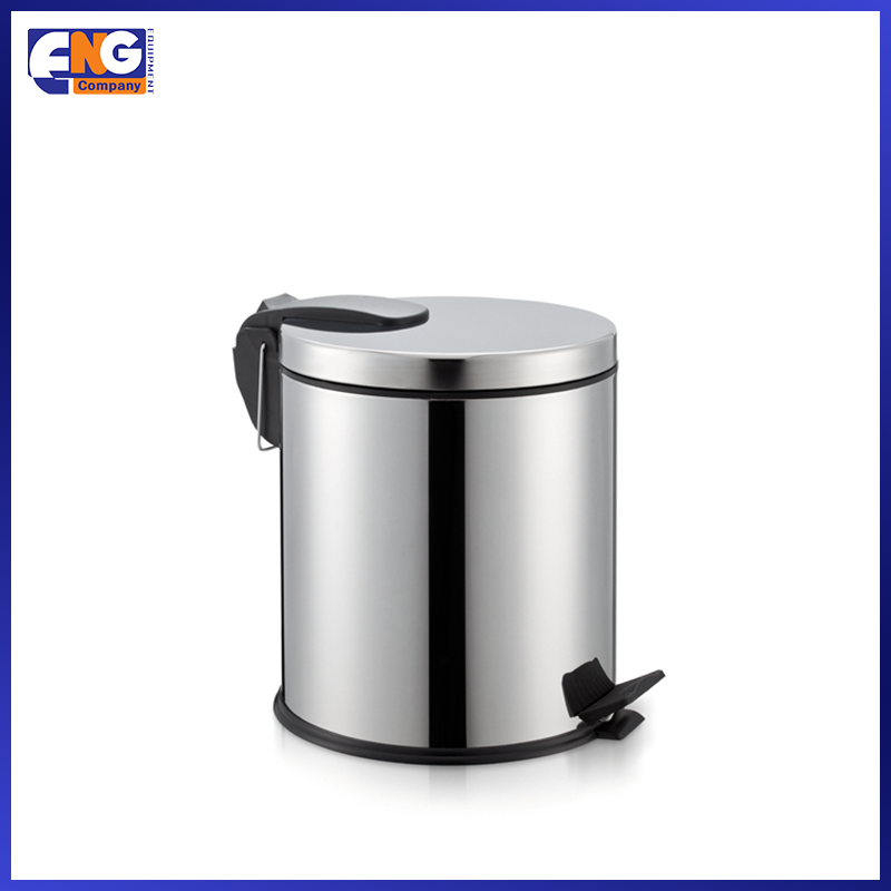 سلة ستانلس بدواسة حجم كبير Dust Bin - الصورة 2